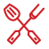 Grilling utensils icon